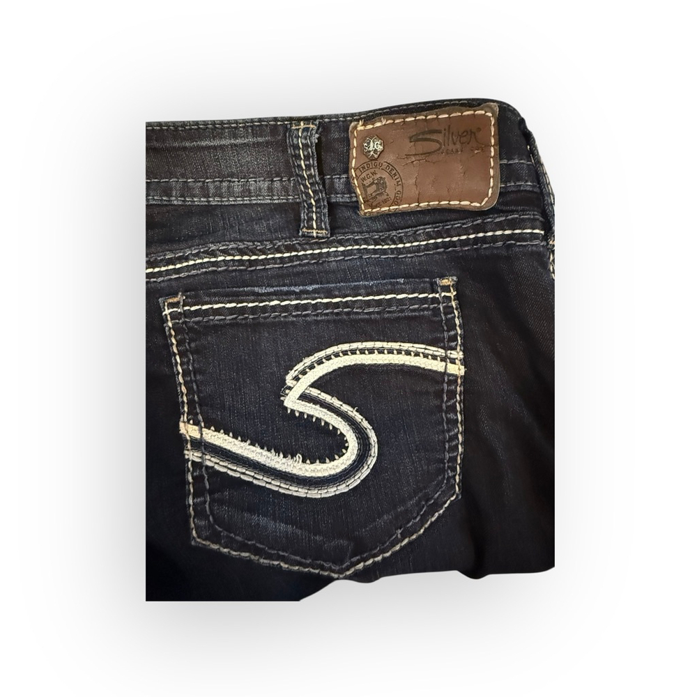 Silver Jeans Frances 18
Bootcut Jeans Womens Dark Wash Stretch Western Sz 31x33 - Picture 9 of 11